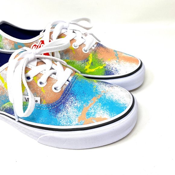 VANS Women's Size VN0A348A40L Authentic Retro Mart Multicolor Canvas Sneakers - Picture 6 of 10